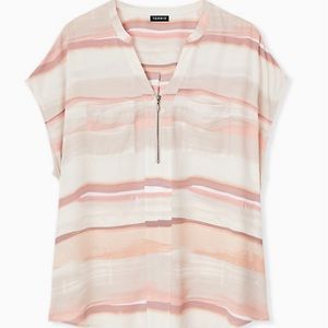 Pink Chiffon Dolman Top
